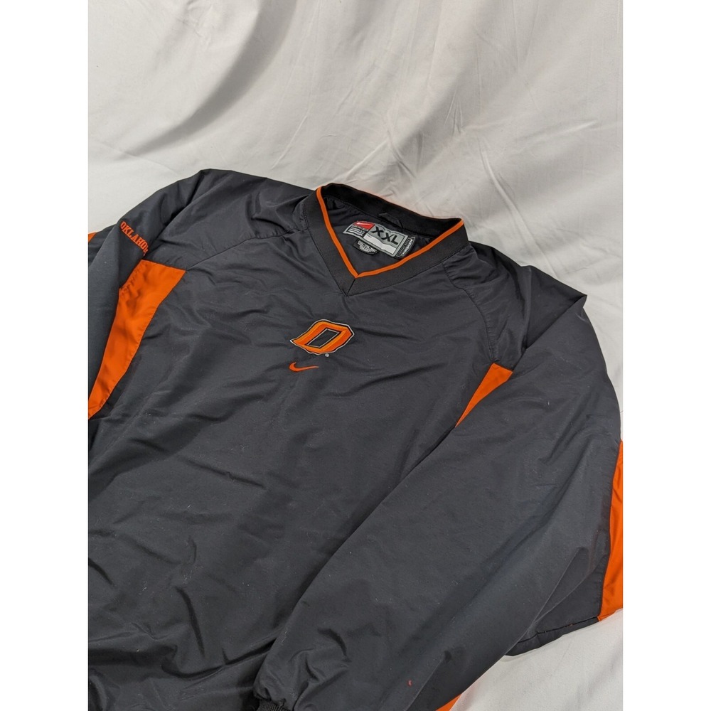 Vintage Nike Team Oklahoma Statw Cowboys Windbreaker Pullover Side Zipjacket XXL